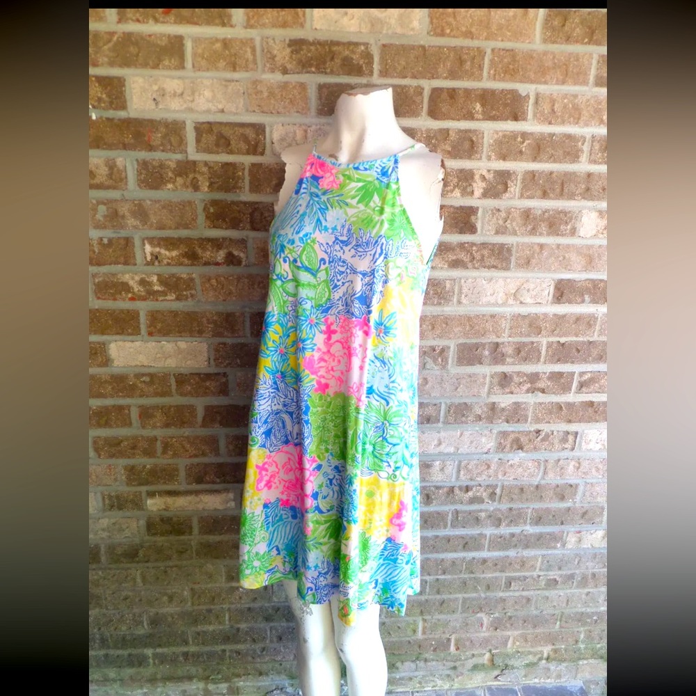 Lilly Pulitzer Multi Vibrant Color w/ Tassels  Sleeveless Dress Sz XS
